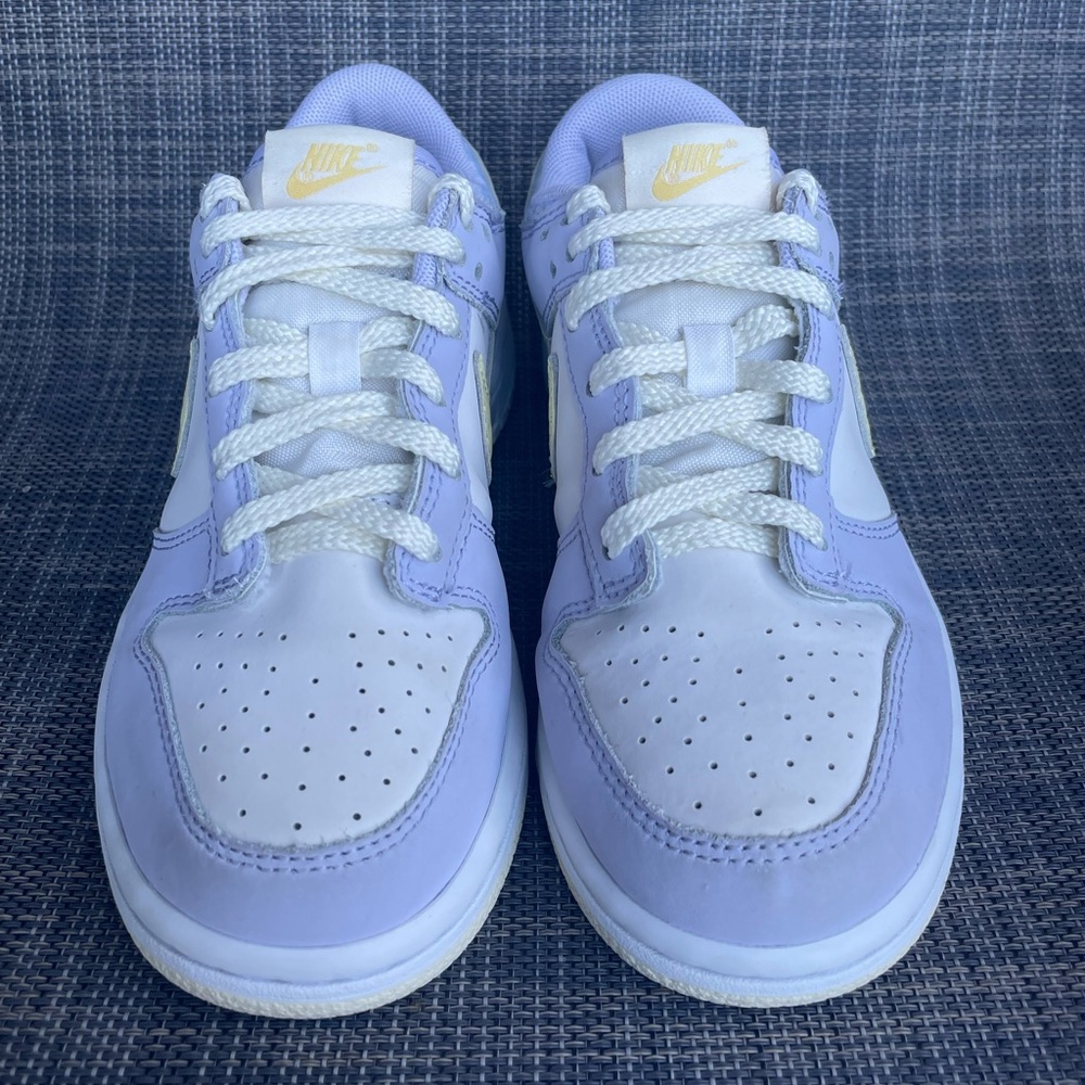 Nike Kids Dunk Low SE "Easter" Pastel Purple Cream Sneakers Girls Size 1.5 Y - Picture 3 of 11